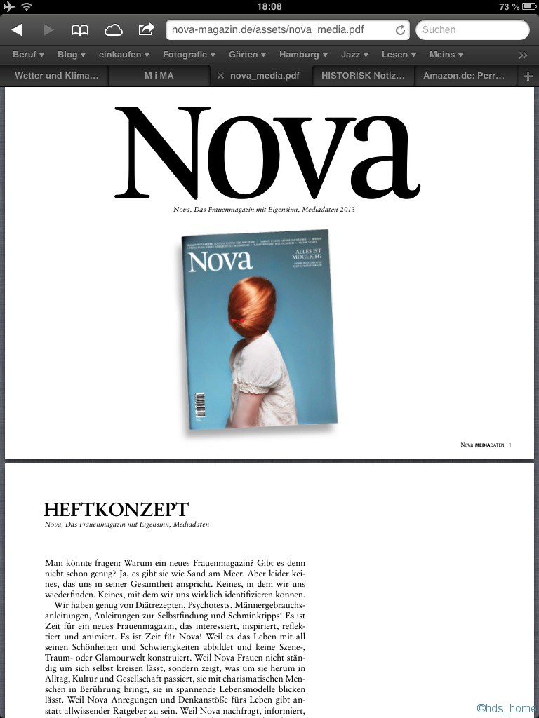 Nova: das eigensinnige Frauenmagazin