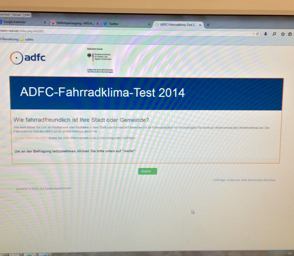 ADFC-Fahrradklima-Test 2014