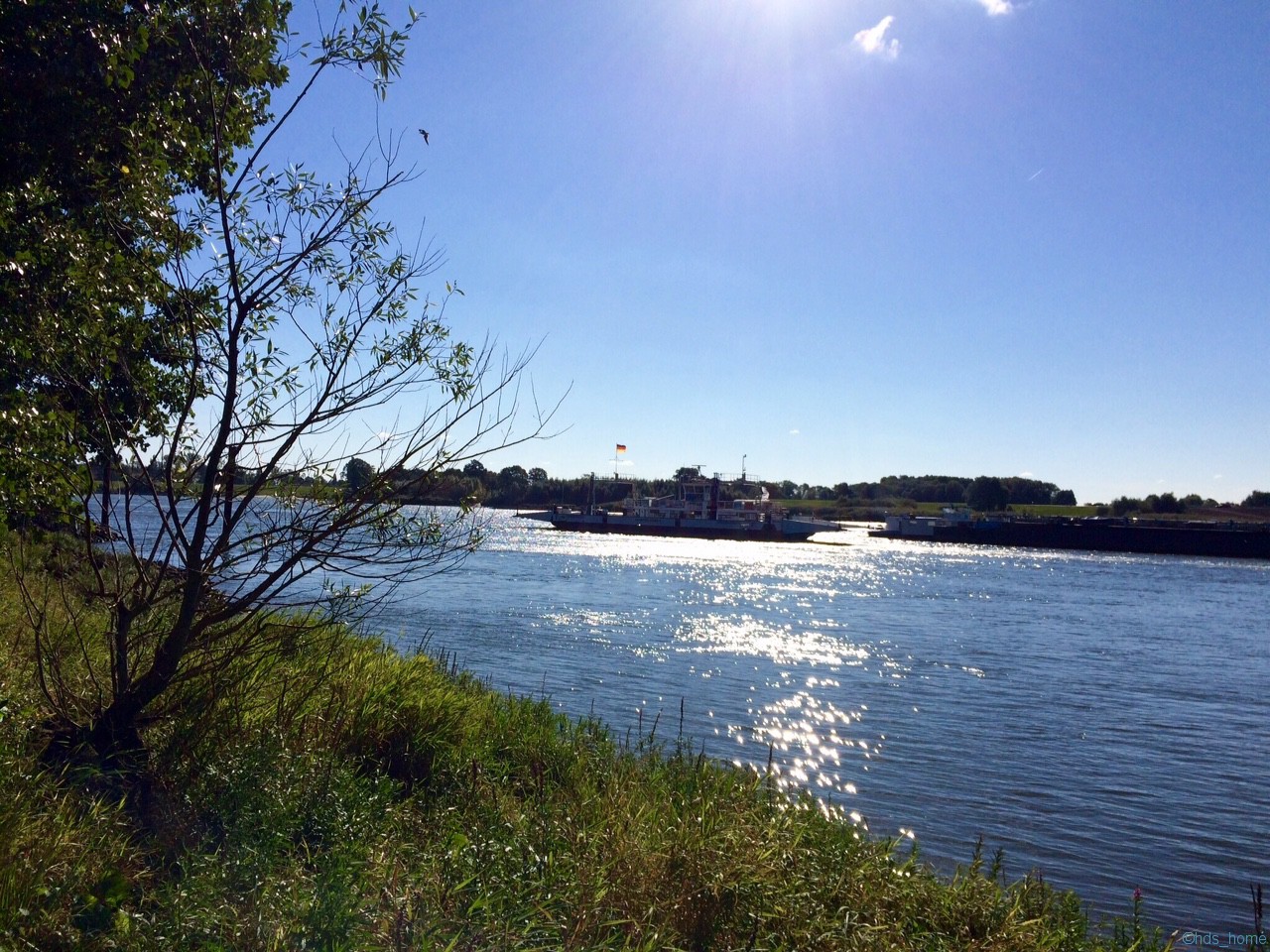 Septembersonntagmorgen an der Elbe